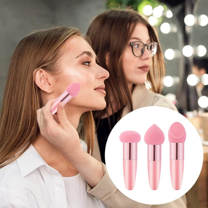 Handled Makeup Sponge Set (3PCS)