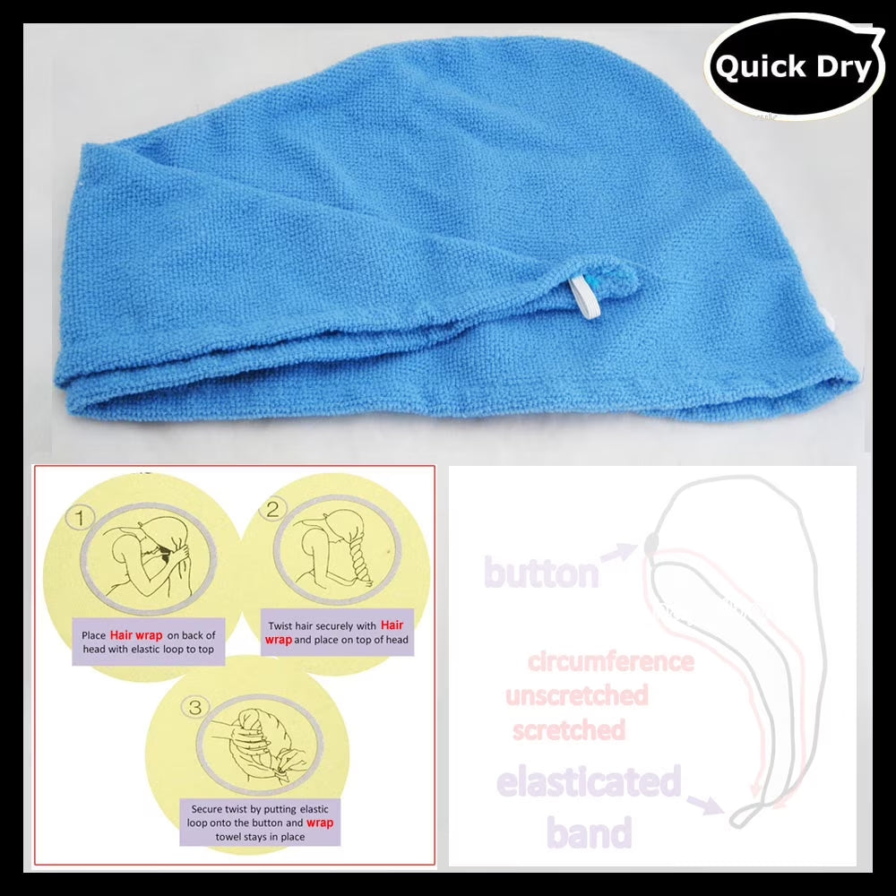 Microfiber Hair Wrap Towel