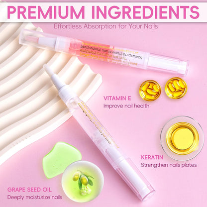 Cuticle Oil Pen & Nail File Set (2PCS)