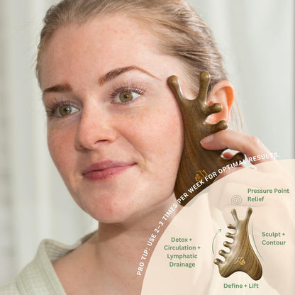 Jade Roller & Gua Sha Facial Set