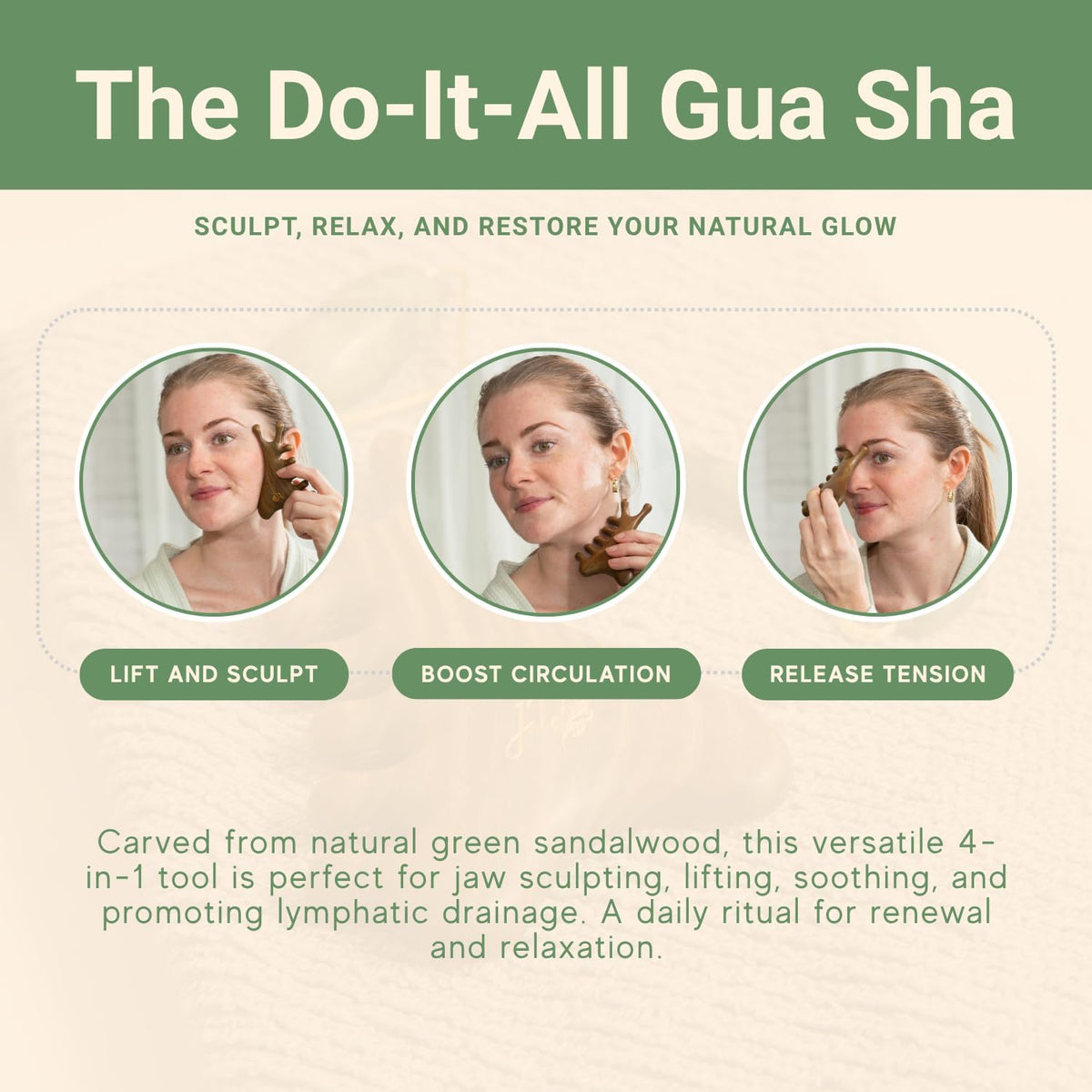 Jade Roller & Gua Sha Facial Set