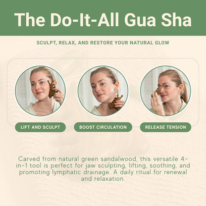 Jade Roller & Gua Sha Facial Set
