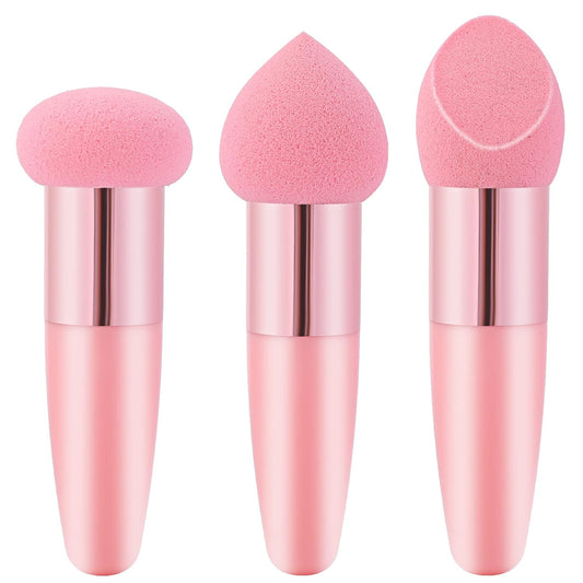 Handled Makeup Sponge Set (3PCS)