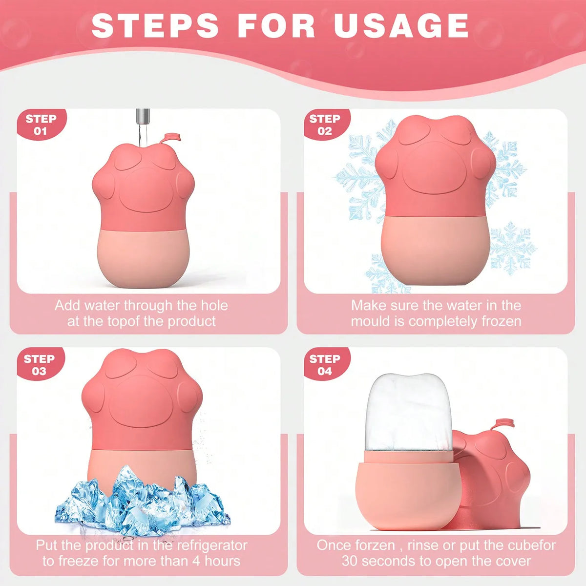 Silicone Ice Facial Contour Roller